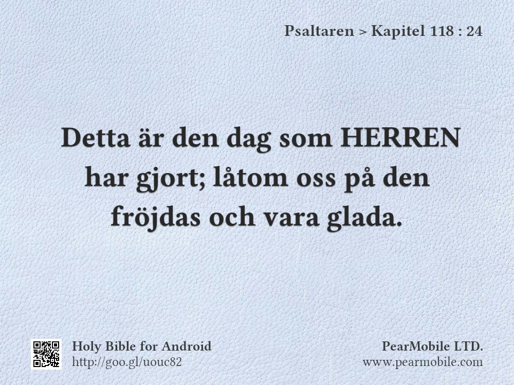 Psaltaren, Kapitel 118:24